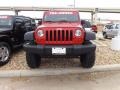 2009 Flame Red Jeep Wrangler Unlimited X 4x4  photo #2