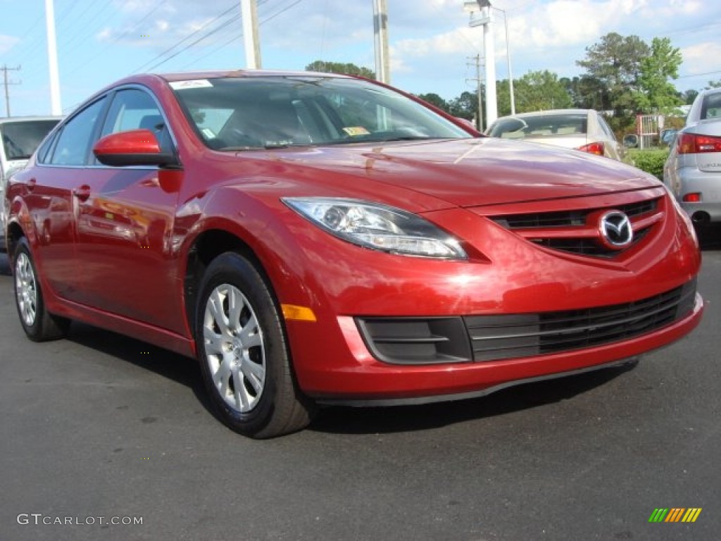 2011 MAZDA6 i Sport Sedan - Sangria Red Mica / Black photo #1