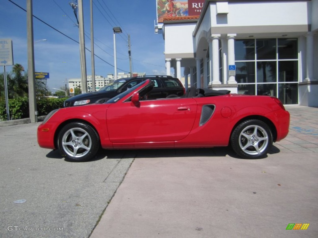 2000 MR2 Spyder Roadster - Absolutely Red / Black photo #2