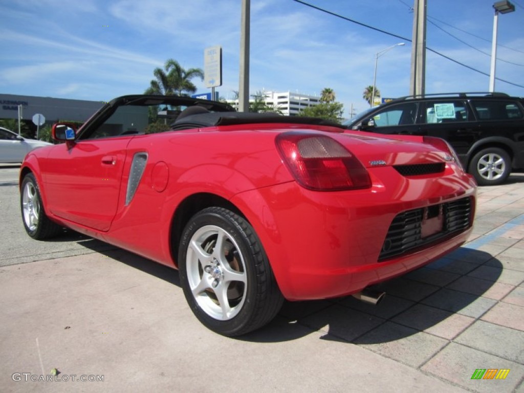 2000 MR2 Spyder Roadster - Absolutely Red / Black photo #3