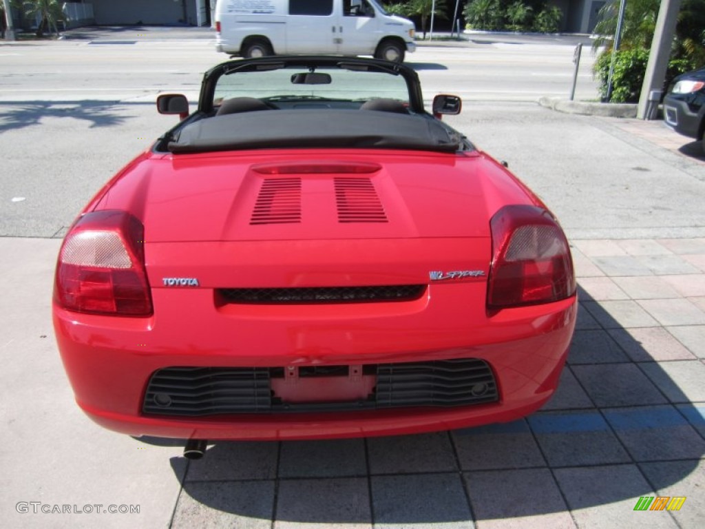2000 MR2 Spyder Roadster - Absolutely Red / Black photo #4