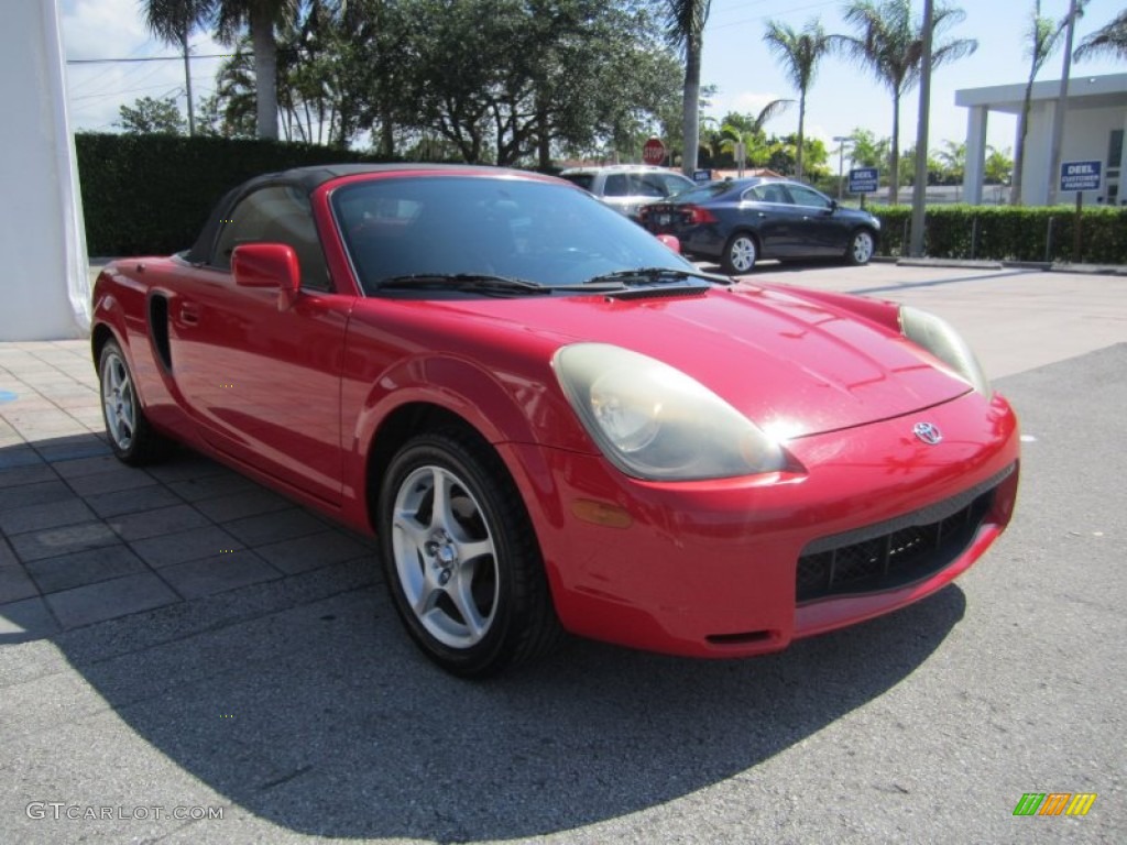 2000 MR2 Spyder Roadster - Absolutely Red / Black photo #7