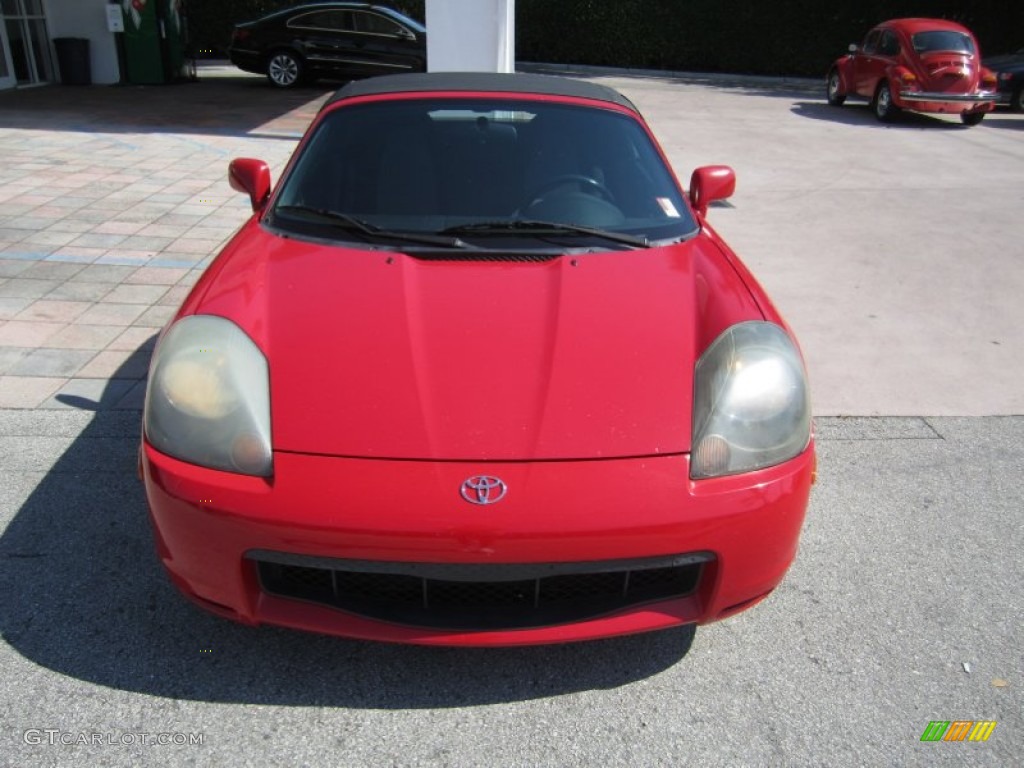2000 MR2 Spyder Roadster - Absolutely Red / Black photo #8