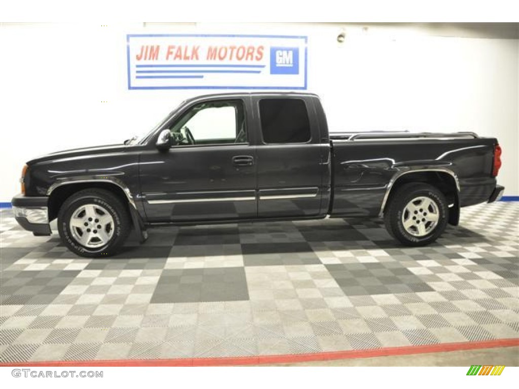 2005 Silverado 1500 LS Extended Cab - Dark Gray Metallic / Dark Charcoal photo #2