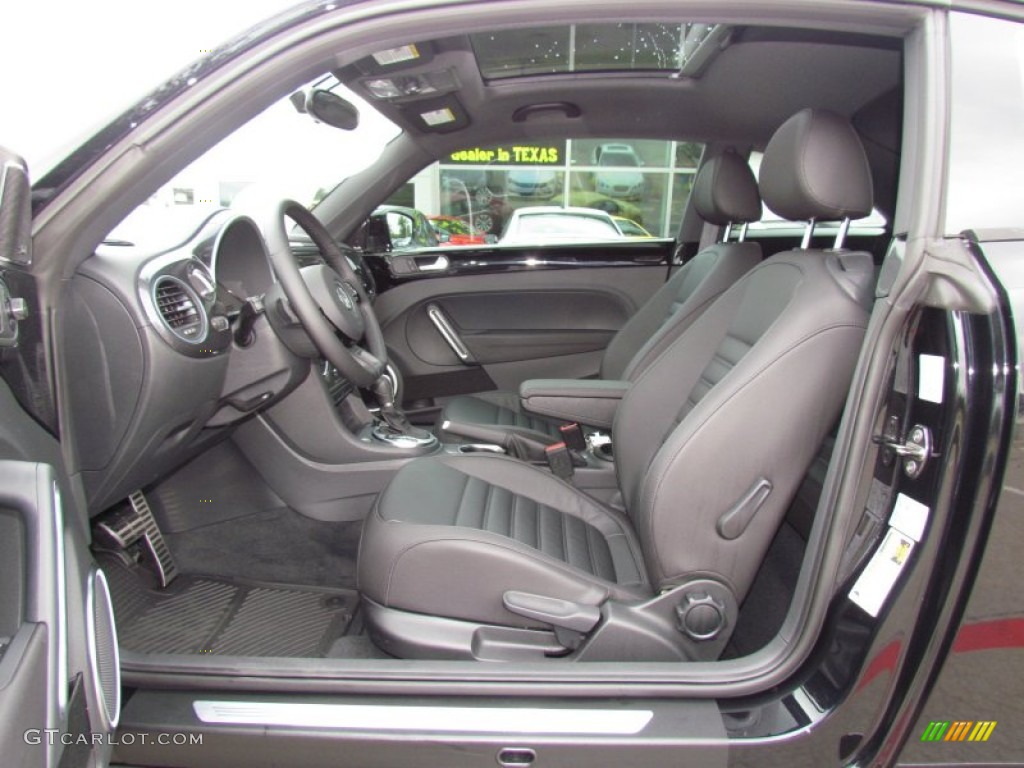 Titan Black Interior 2012 Volkswagen Beetle Turbo Photo #65091590