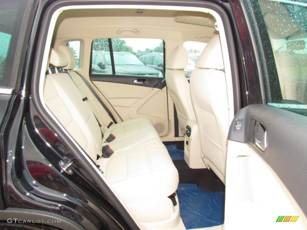 2012 Tiguan SE - Deep Black Metallic / Beige photo #4