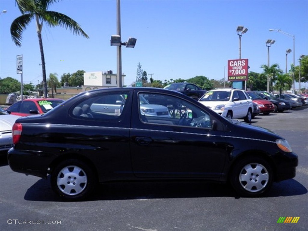 2002 ECHO Sedan - Black Sand Pearl / Shadow Gray photo #12