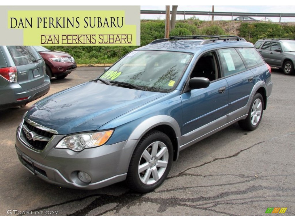 2009 Outback 2.5i Special Edition Wagon - Newport Blue Pearl / Off Black photo #1