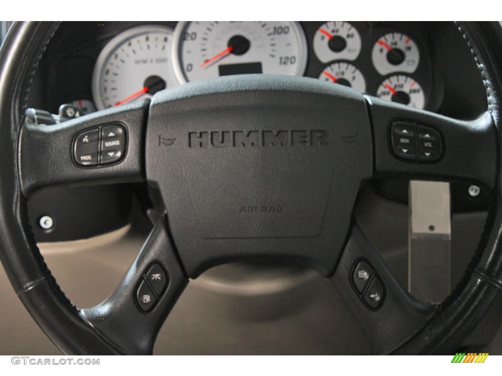 2003 Hummer H2 SUV Wheat Steering Wheel Photo #65098056