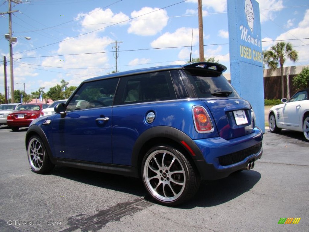 2007 Cooper S Hardtop - Lightning Blue Metallic / Grey/Carbon Black photo #7