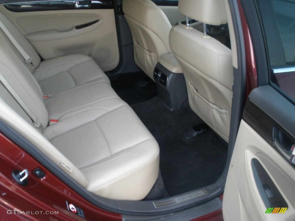 2011 Genesis 3.8 Sedan - Cabernet Red Pearl / Cashmere photo #21