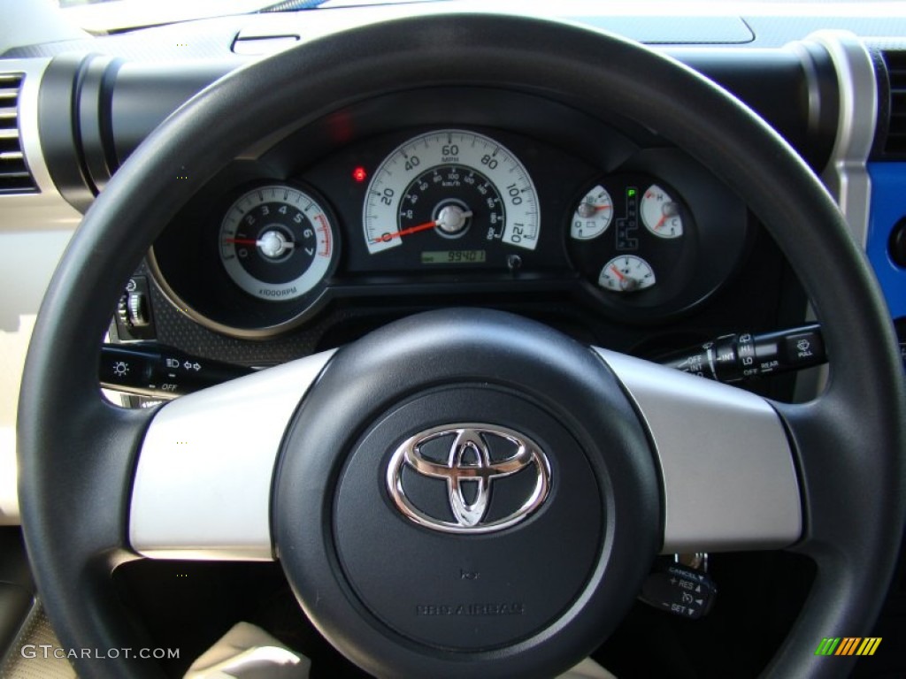 2007 Toyota FJ Cruiser Standard FJ Cruiser Model Dark Charcoal Steering Wheel Photo #65101587