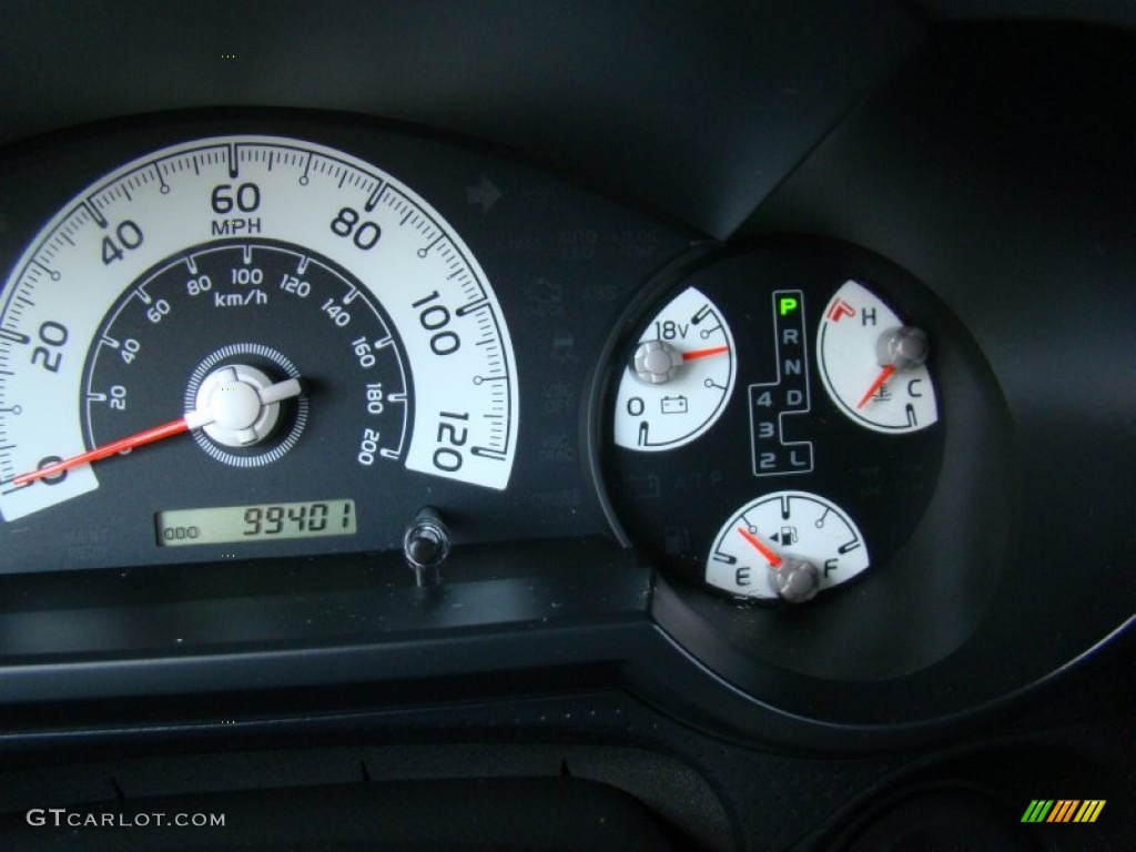 2007 Toyota FJ Cruiser Standard FJ Cruiser Model Gauges Photo #65101596