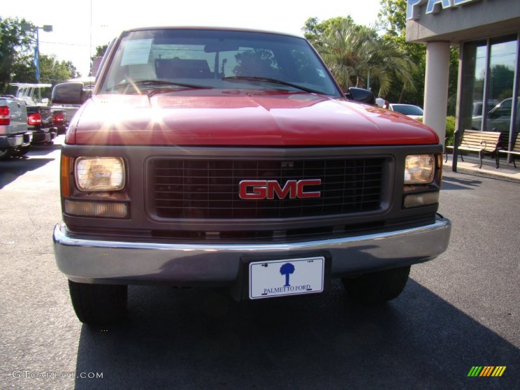 2000 Sierra 2500 SL Regular Cab - Fire Red / Graphite photo #3