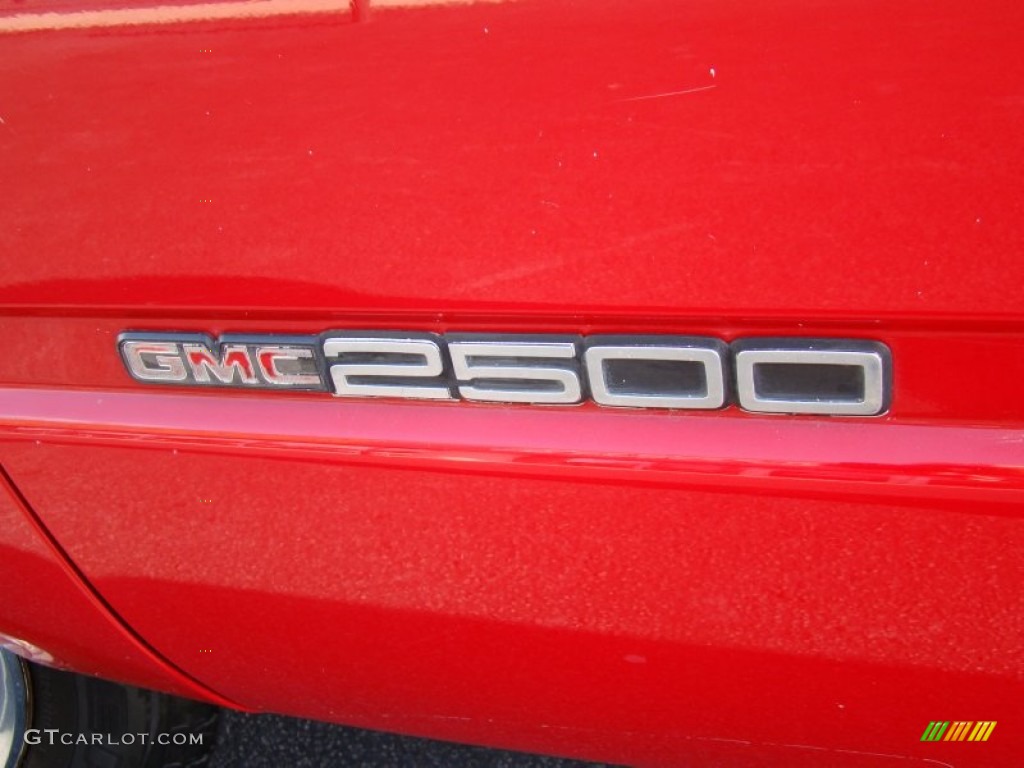 2000 Sierra 2500 SL Regular Cab - Fire Red / Graphite photo #26