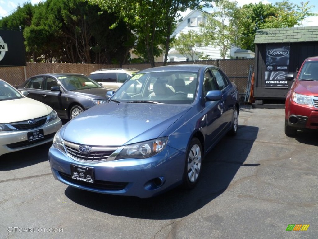 2009 Impreza 2.5i Sedan - Newport Blue Pearl / Ivory photo #1