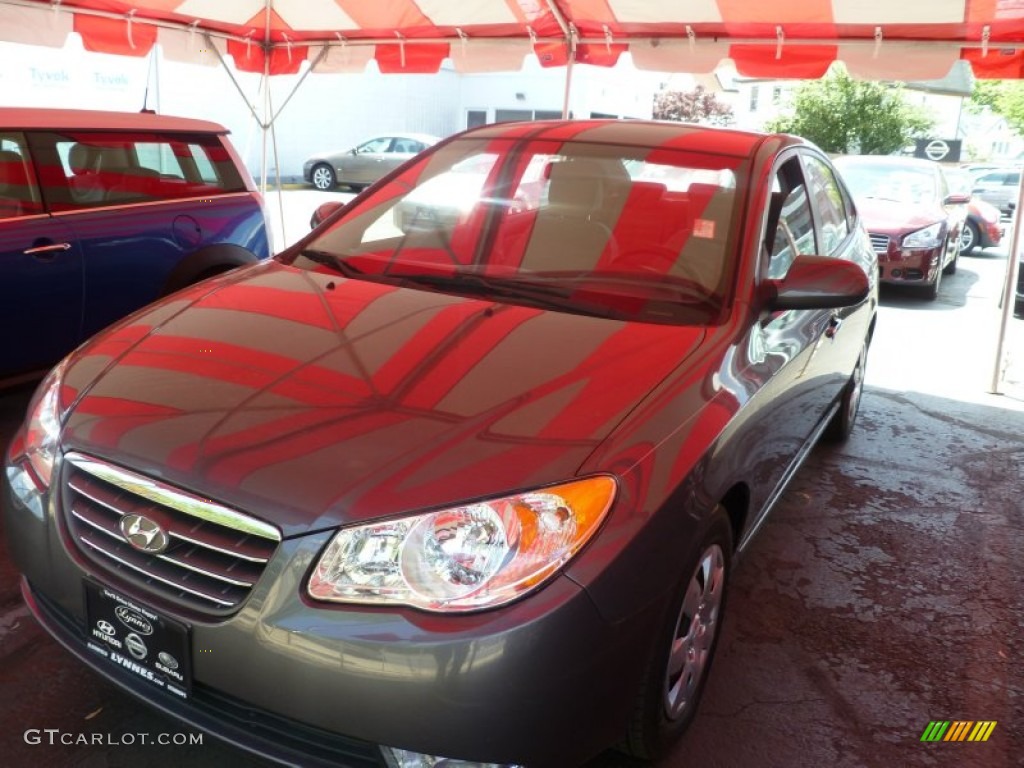 2009 Elantra GLS Sedan - Carbon Gray / Gray photo #1