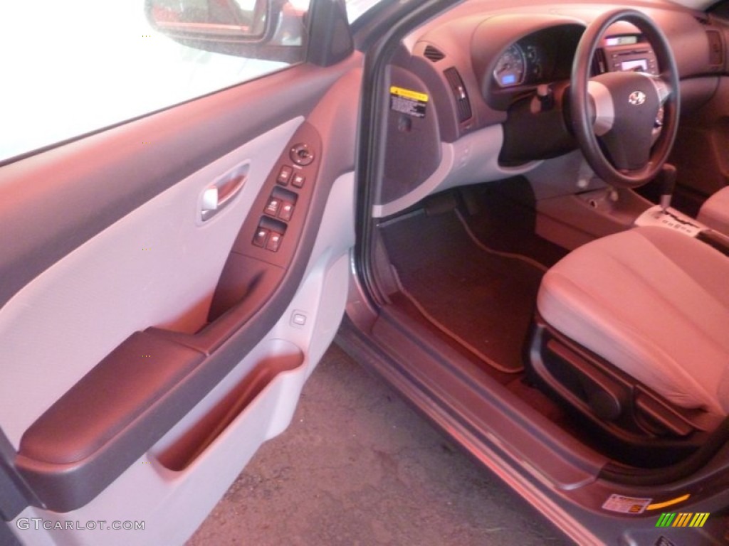 2009 Elantra GLS Sedan - Carbon Gray / Gray photo #6