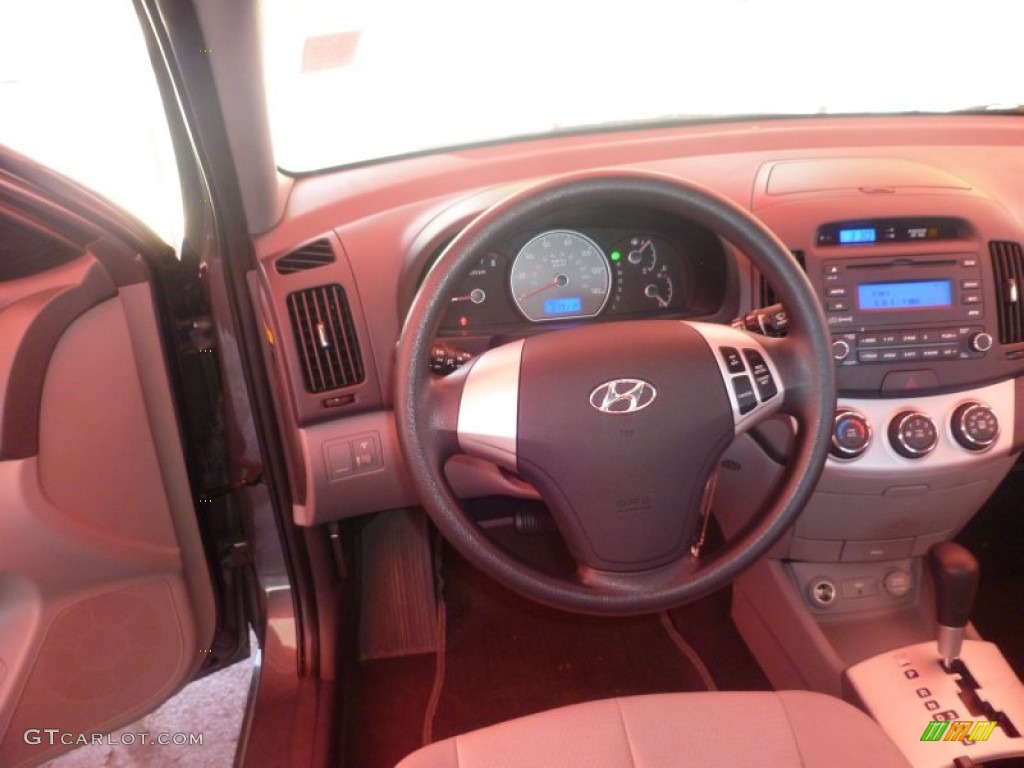 2009 Elantra GLS Sedan - Carbon Gray / Gray photo #14