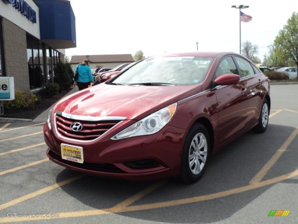 2011 Sonata GLS - Venetian Red / Camel photo #1