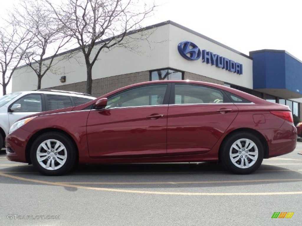 2011 Sonata GLS - Venetian Red / Camel photo #6