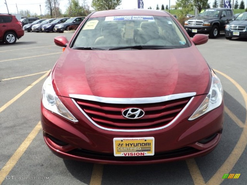 2011 Sonata GLS - Venetian Red / Camel photo #10