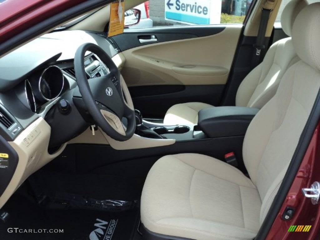 2011 Sonata GLS - Venetian Red / Camel photo #17