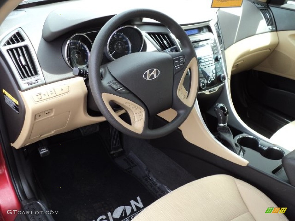2011 Sonata GLS - Venetian Red / Camel photo #18