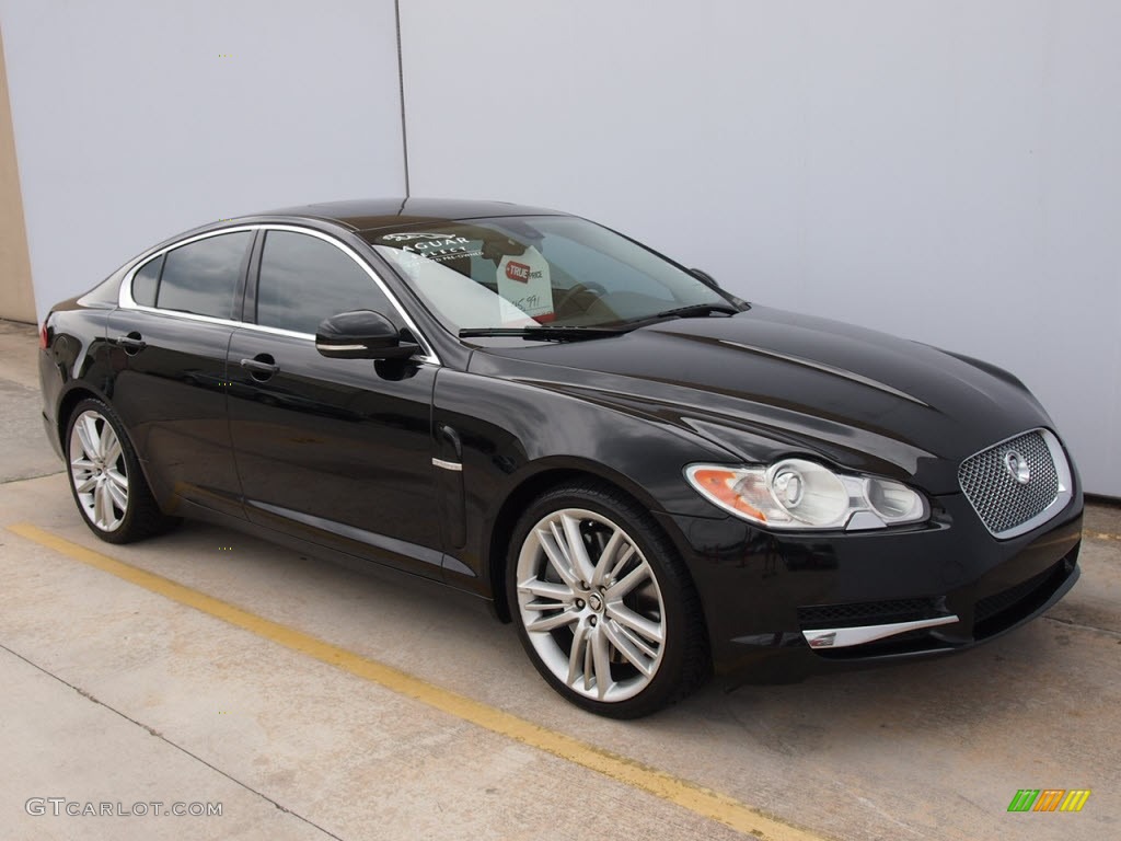 Ebony Black 2010 Jaguar XF XF Supercharged Sedan Exterior Photo #65110196