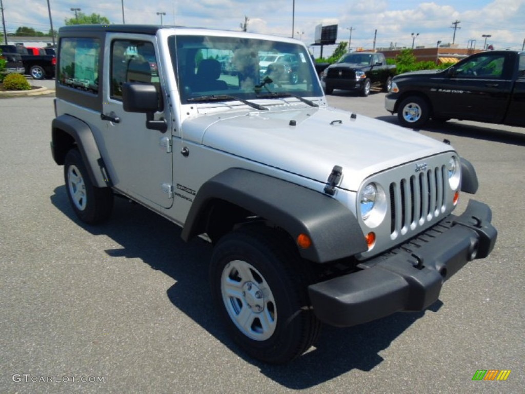 2012 Wrangler Sport 4x4 - Bright Silver Metallic / Black photo #2