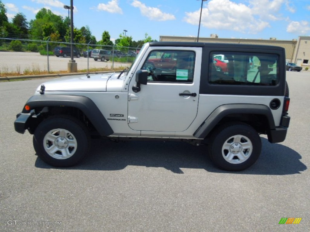 2012 Wrangler Sport 4x4 - Bright Silver Metallic / Black photo #4