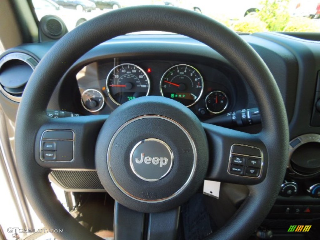 2012 Wrangler Sport 4x4 - Bright Silver Metallic / Black photo #14