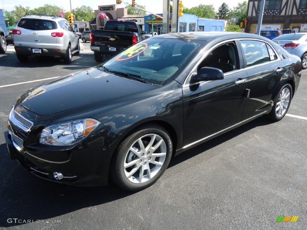 2012 Malibu LTZ - Black Granite Metallic / Ebony photo #2