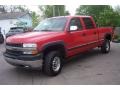 2001 Victory Red Chevrolet Silverado 2500HD LT Crew Cab  photo #1