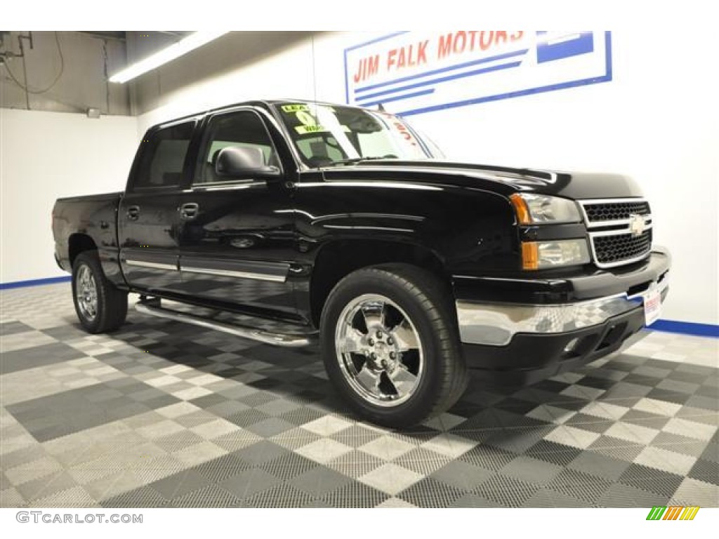 2007 Silverado 1500 Classic LT Crew Cab 4x4 - Black / Dark Charcoal photo #1