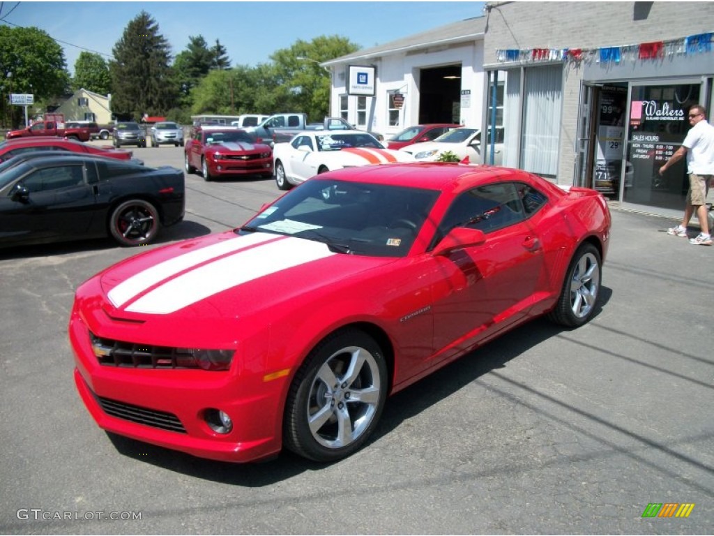 2012 Camaro SS/RS Coupe - Victory Red / Black photo #39