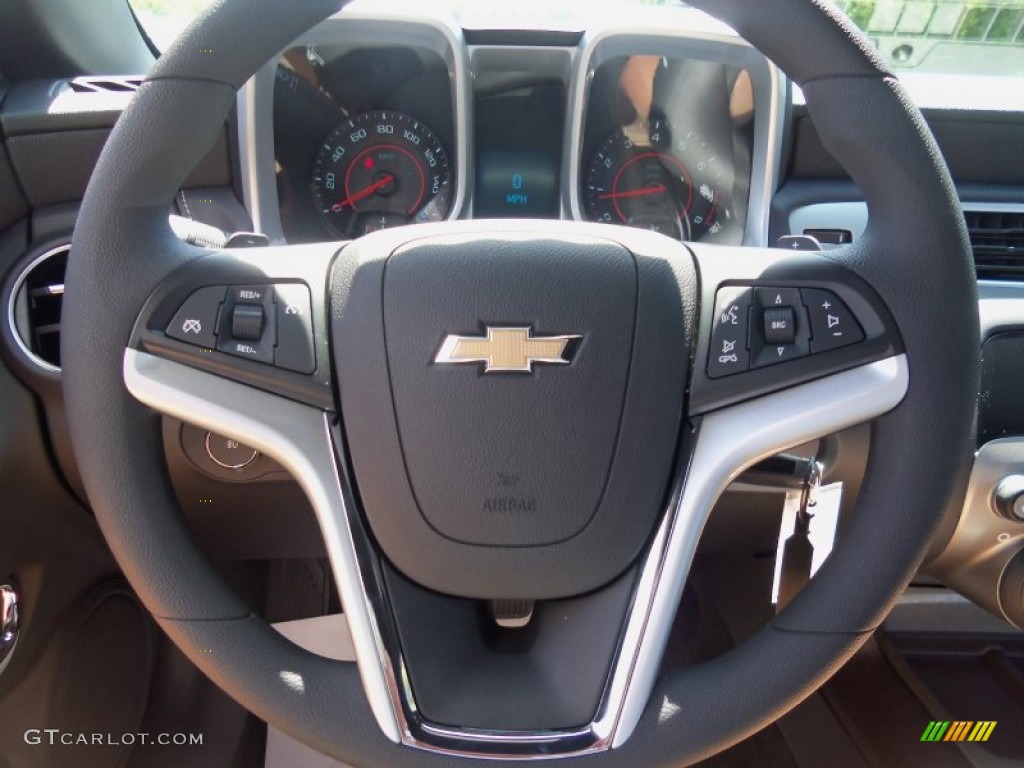 2012 Chevrolet Camaro LT Coupe Black Steering Wheel Photo #65118694