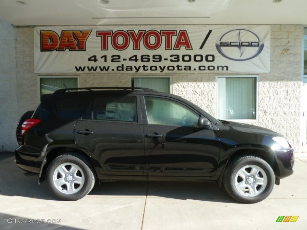 2012 RAV4 I4 4WD - Black / Sand Beige photo #1