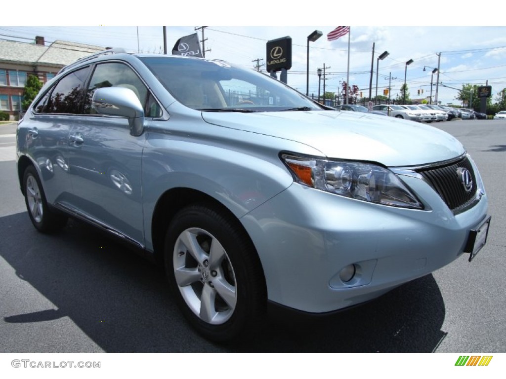 2010 RX 350 AWD - Cerulean Blue Metallic / Parchment/Brown Walnut photo #7