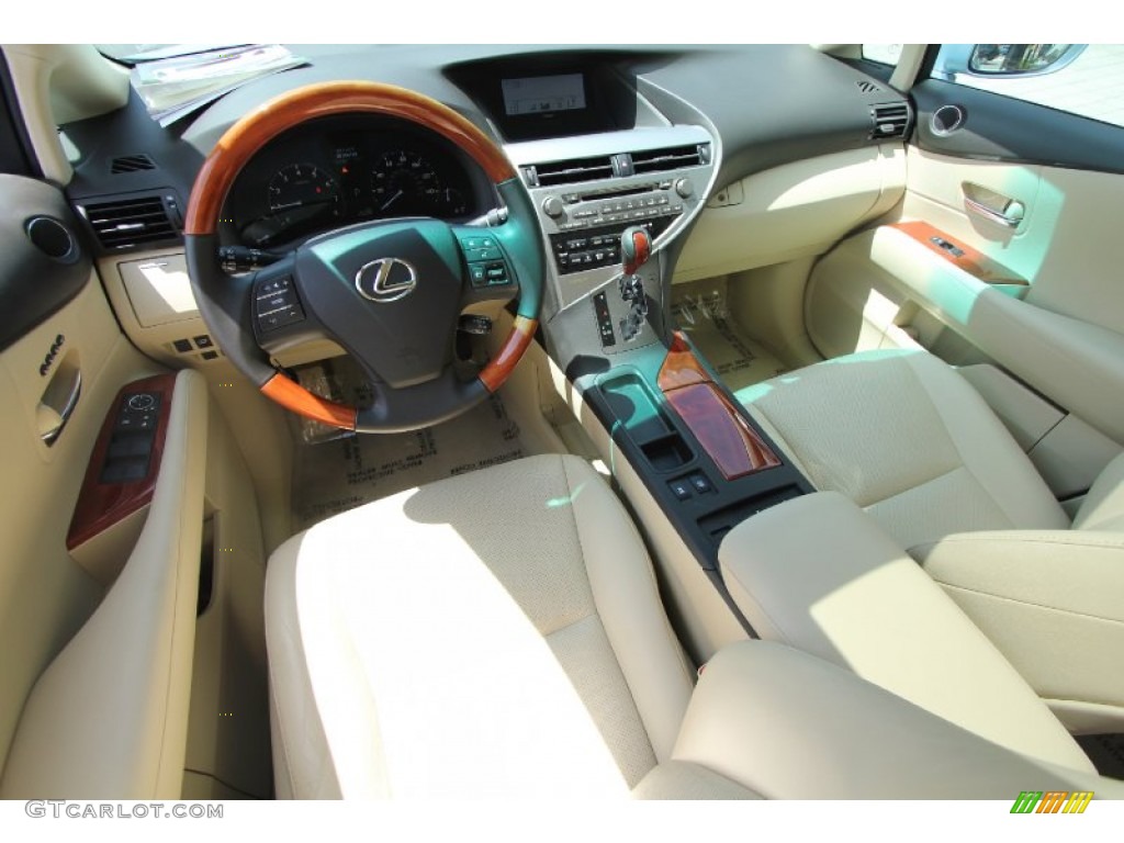 2010 RX 350 AWD - Cerulean Blue Metallic / Parchment/Brown Walnut photo #12