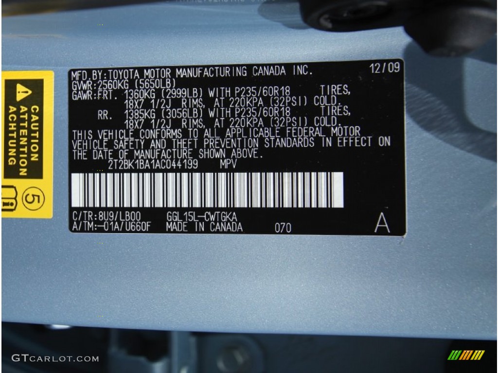 2010 RX 350 AWD - Cerulean Blue Metallic / Parchment/Brown Walnut photo #18