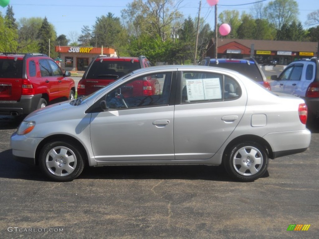 Alpine Silver Metallic 2001 Toyota ECHO Sedan Exterior Photo #65121448