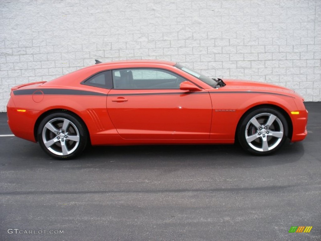 Inferno Orange Metallic 2011 Chevrolet Camaro SS/RS Coupe Exterior Photo #65121970