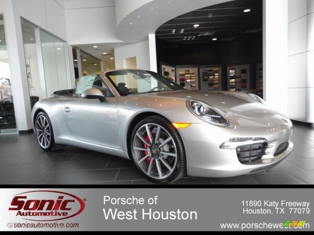 2012 New 911 Carrera S Cabriolet - Platinum Silver Metallic / Black photo #1