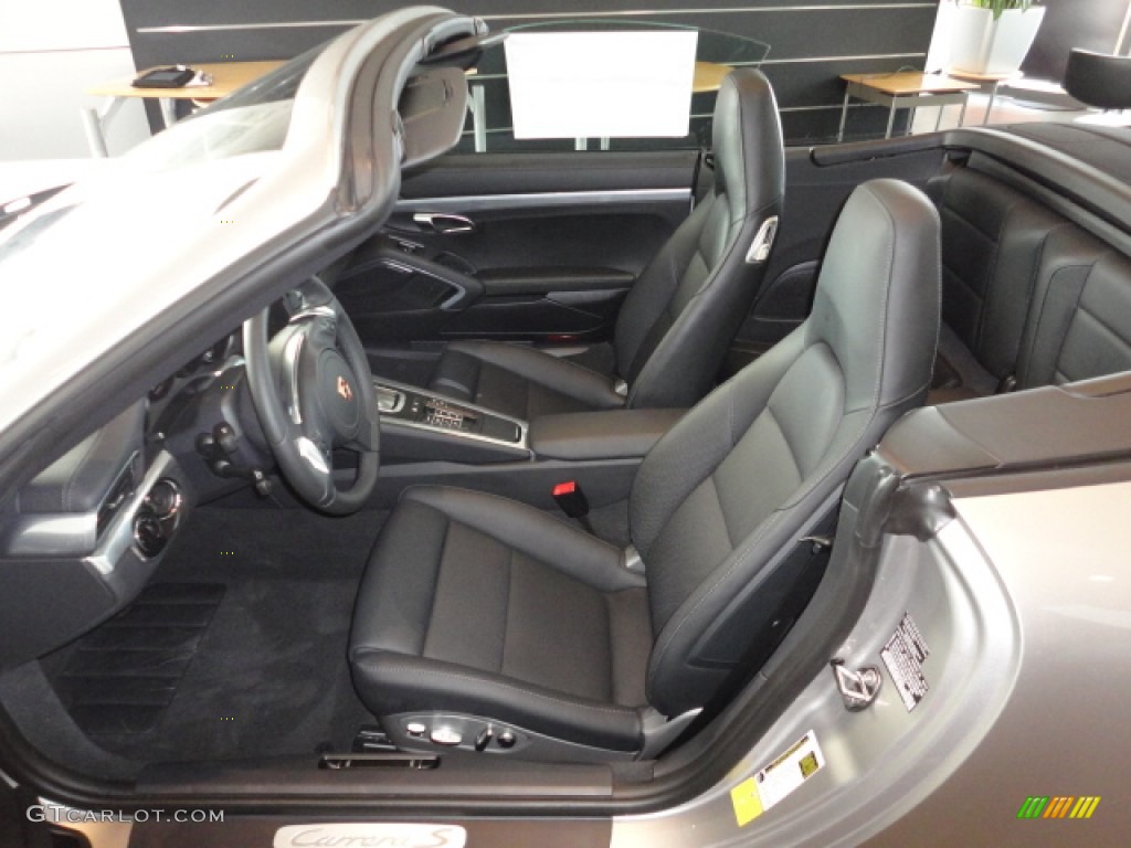 Black Interior 2012 Porsche New 911 Carrera S Cabriolet Photo #65122066