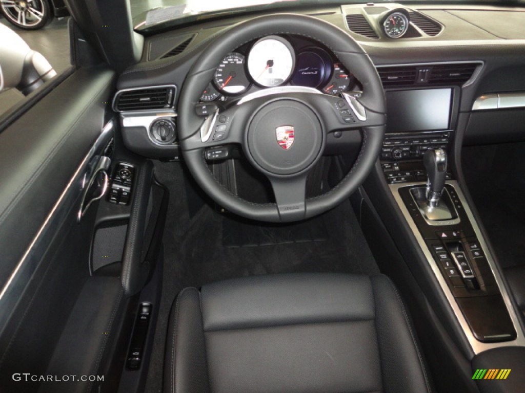2012 Porsche New 911 Carrera S Cabriolet Black Dashboard Photo #65122096