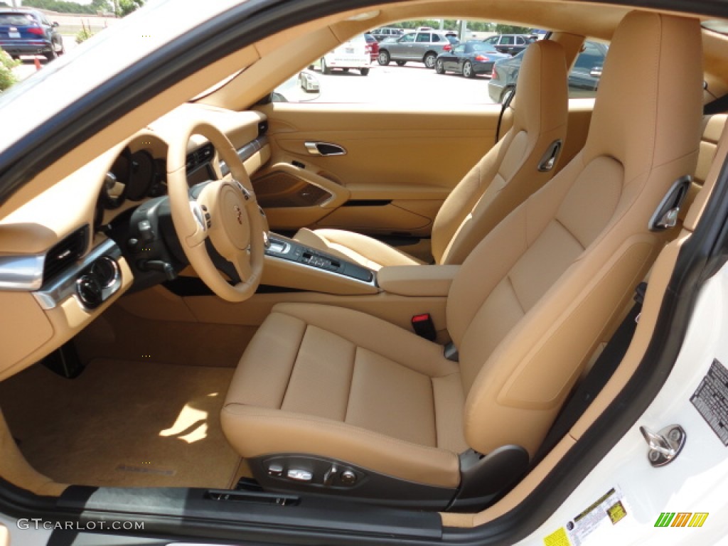 Luxor Beige Interior 2012 Porsche New 911 Carrera S Coupe Photo #65122162
