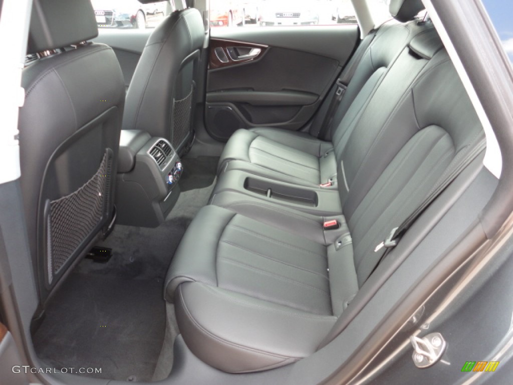 Black Interior 2012 Audi A7 3.0T quattro Prestige Photo #65122267