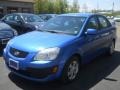 Sapphire Blue 2007 Kia Rio Sedan