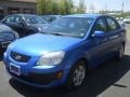 Sapphire Blue 2007 Kia Rio Sedan